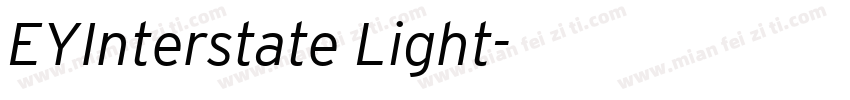 EYInterstate Light字体转换